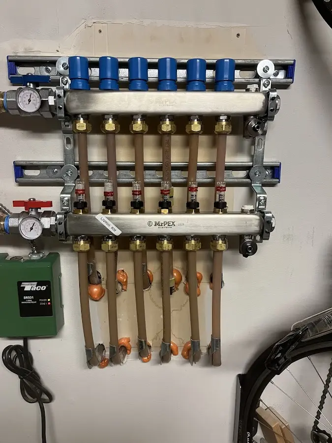 Plumber performing Leak Detection at a residential property in Timberwood Park